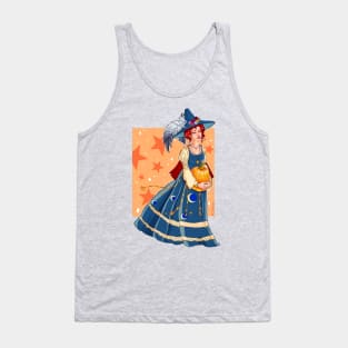 Cottagecore Halloween Witch Tank Top